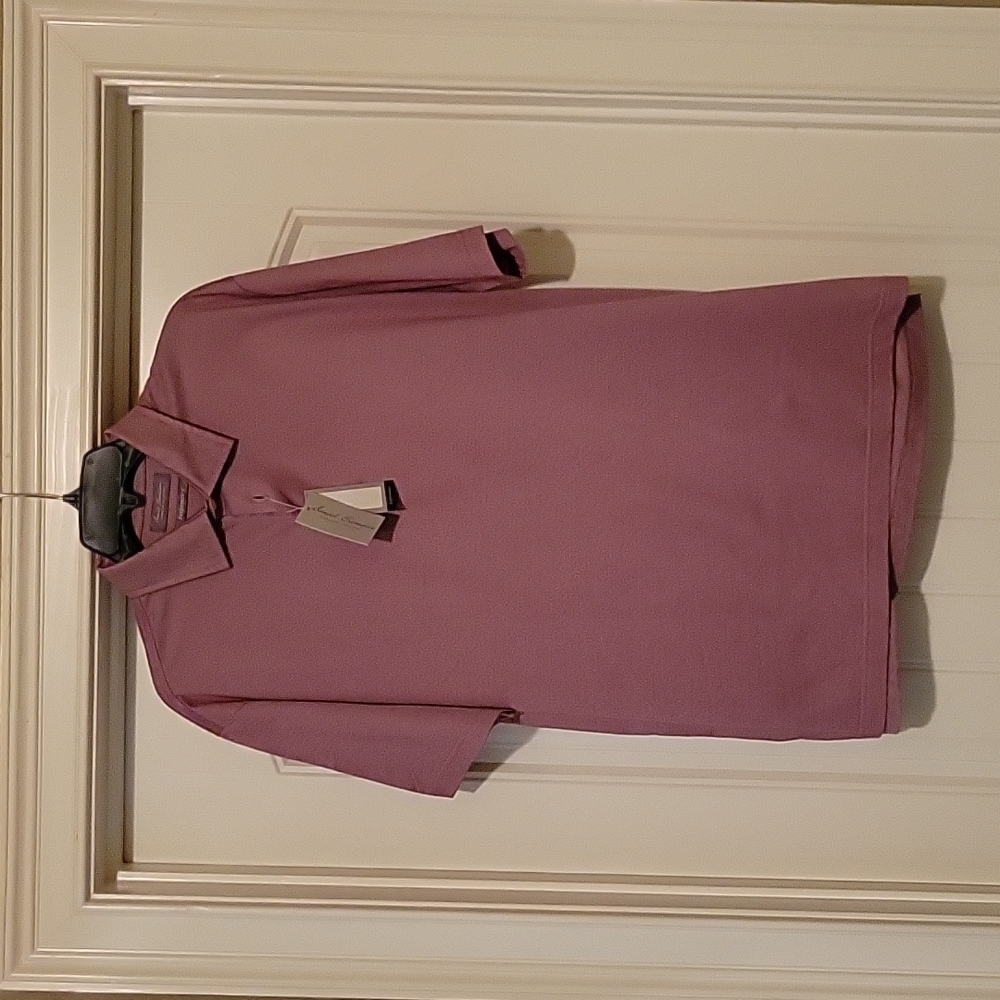 NWT  Men's shirt Daniel Cremieux large  Crimson red